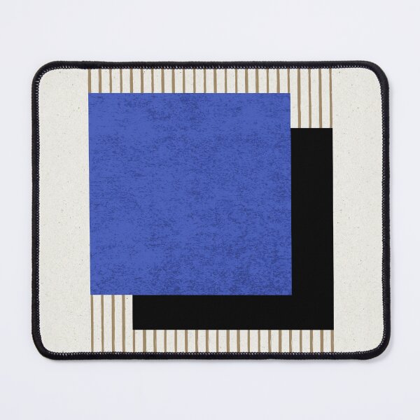 Item preview, Square B&W Stripes - Abstract - Blue Navy designed and sold by moonlightprint.