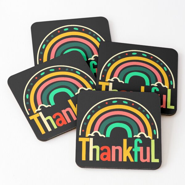 Item preview, Thankful Colorful Rainbow Design designed and sold by SteezeeStore.