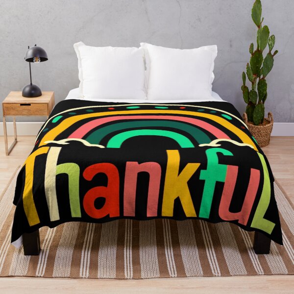 Item preview, Thankful Colorful Rainbow Design designed and sold by SteezeeStore.