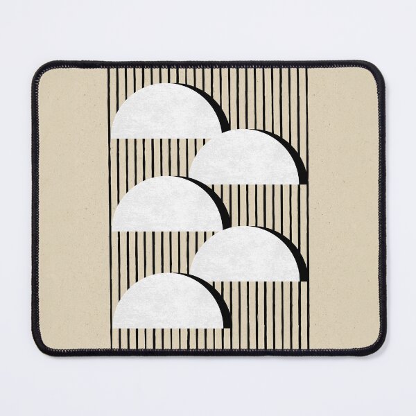 Item preview, Halfmoon B&W Stripes - Abstract designed and sold by moonlightprint.