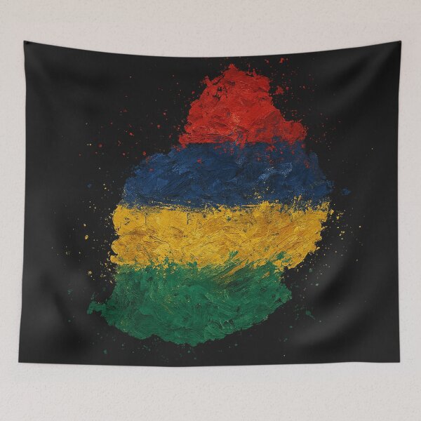 Item preview, Painted Mauritius flag designed and sold by ilakz.