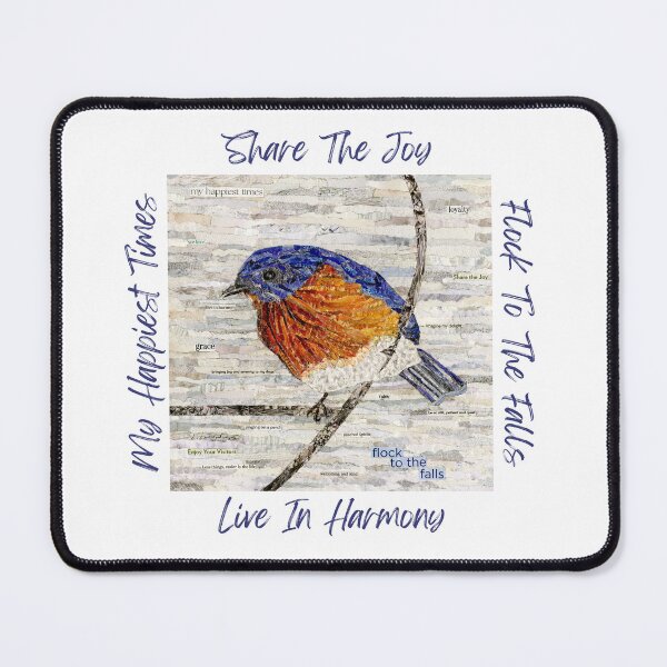 Item preview, 2025 Art-Off Champ Michelle McQuade "Mr. Bluebird" WITH TEXT designed and sold by ValleyArtCenter.