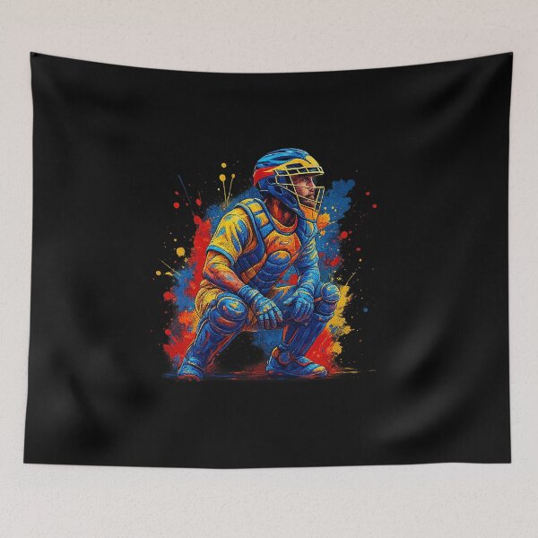 Item preview, Baseball Player Drip Baseball Catcher Boys Youth Teens Kids designed and sold by facegm.