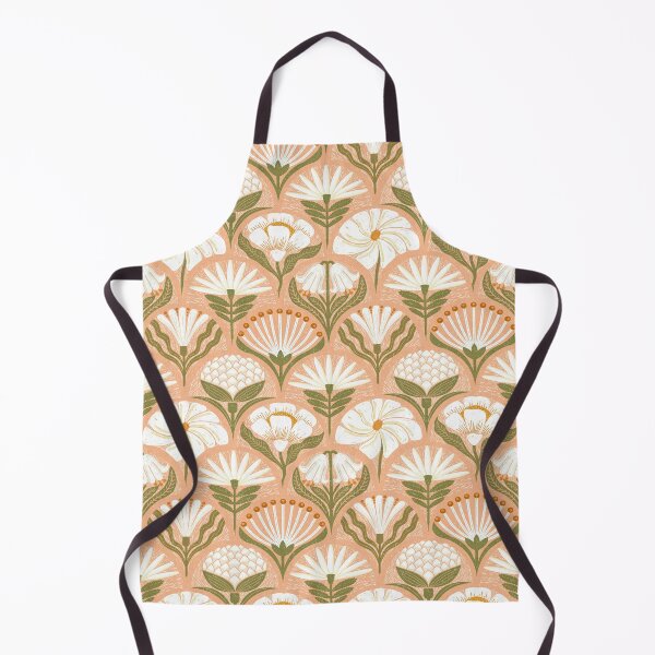 Item preview, Petal Imprints - Block Print Florals A-Peach designed and sold by Carina Parry Studios.