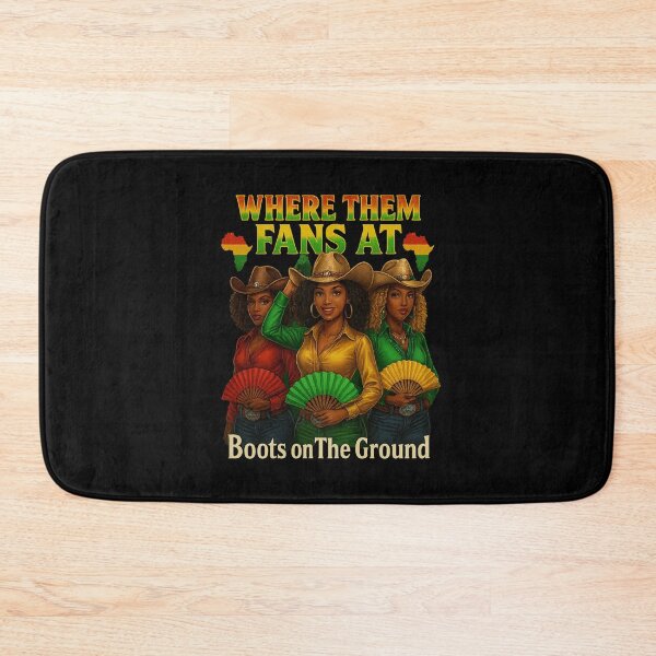 Item preview, Boots On The Ground Juneteenth Cowgirl Where Them Fans At designed and sold by facegm.