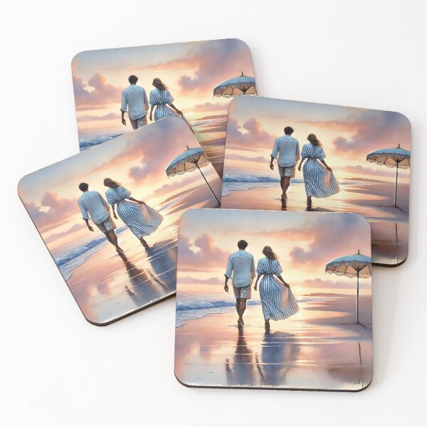 Item preview,  Beach Love – Romantic Ocean Sunset designed and sold by soulalchemist25.