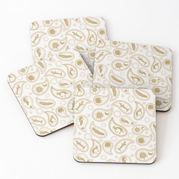 Item preview, Boho Southwestern Novelty Paisley in Golden Yellow designed and sold by chrisdembinski.