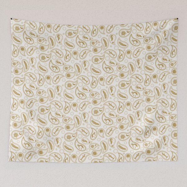Item preview, Boho Southwestern Novelty Paisley in Golden Yellow designed and sold by chrisdembinski.