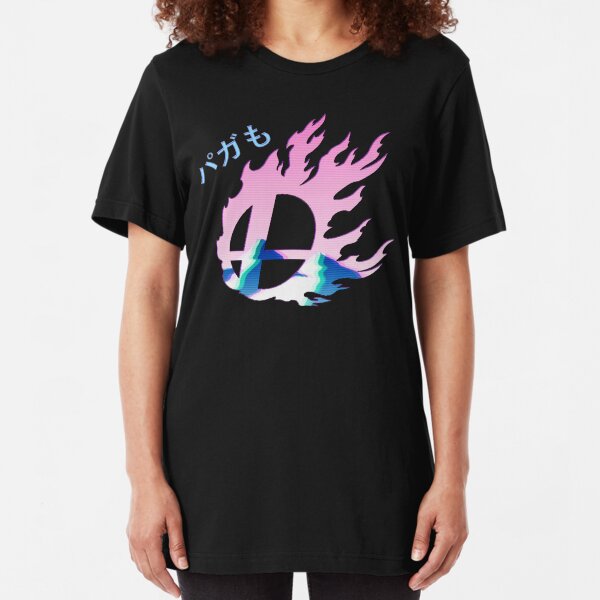 Smash Bros Vaporwave Slim Fit T-Shirt