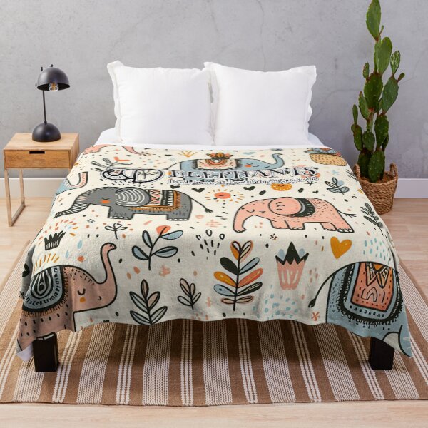 Item preview, Hand-drawn elephants bringing joy to life designed and sold by Vanich-Panich.