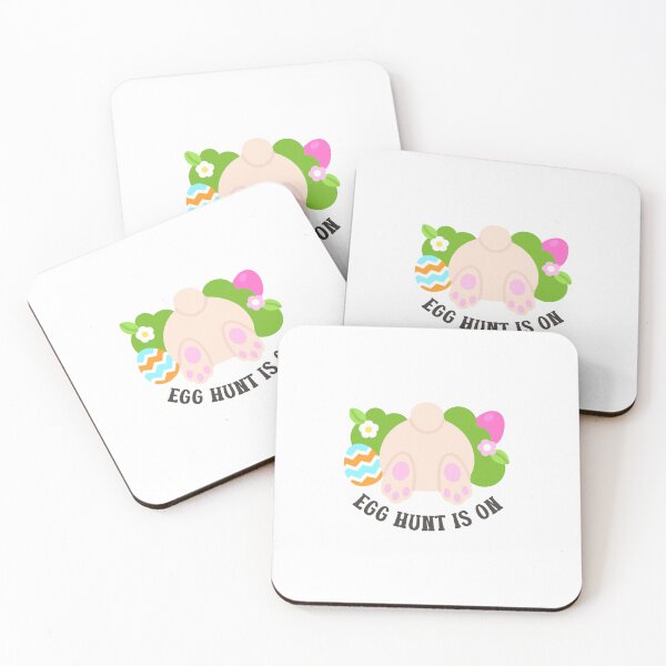 Item preview, Easter Bunny Hiding in Bushes – Egg Hunt Is On Sticker designed and sold by BubiStudio.