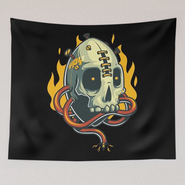 Item preview, Inferno Skull - Bold Punk Design designed and sold by GabrieSketcham.