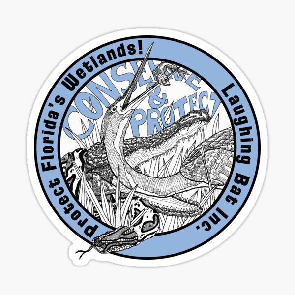 Item preview, Protect Florida's Wetlands! (Blue) designed and sold by LaughingBatInc.