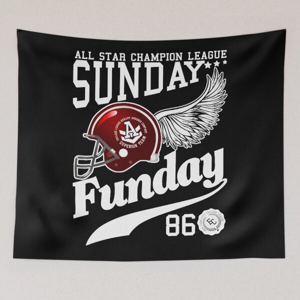 Item preview, Sunday Funday - Sports & Wings Design designed and sold by GabrieSketcham.