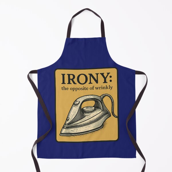 Item preview, Irony: the Opposite of Wrinkly designed and sold by Orca Chuckle Studios.