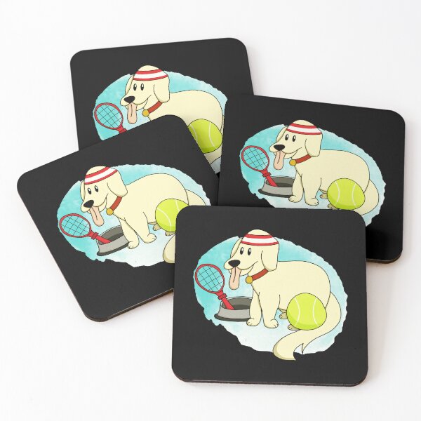 Item preview, Tennis Pup - Playful Dog Design designed and sold by miaa-artistshop.