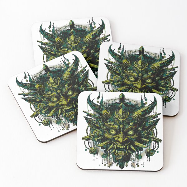 Item preview, Chinese Mask Demon Cyberpunk Mythology Ilustration designed and sold by Azazellio.