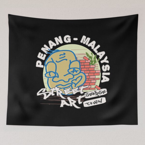 Item preview, Penang Street Art George Town Malaysia Graffiti Face  designed and sold by vibeno1.
