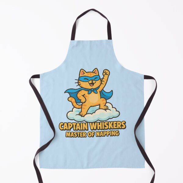 Item preview, Captain Whiskers – Master of Napping Superhero Cat designed and sold by Bratak.