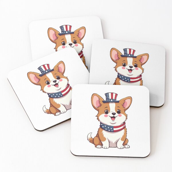 Item preview, Patriotic Corgi Celebrating 4th of July designed and sold by EpicPaws.