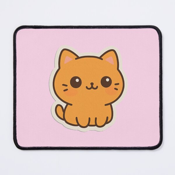 Item preview, Copia de Kawaii Orange Cat – Cute Aesthetic Sticker designed and sold by sfmstro.