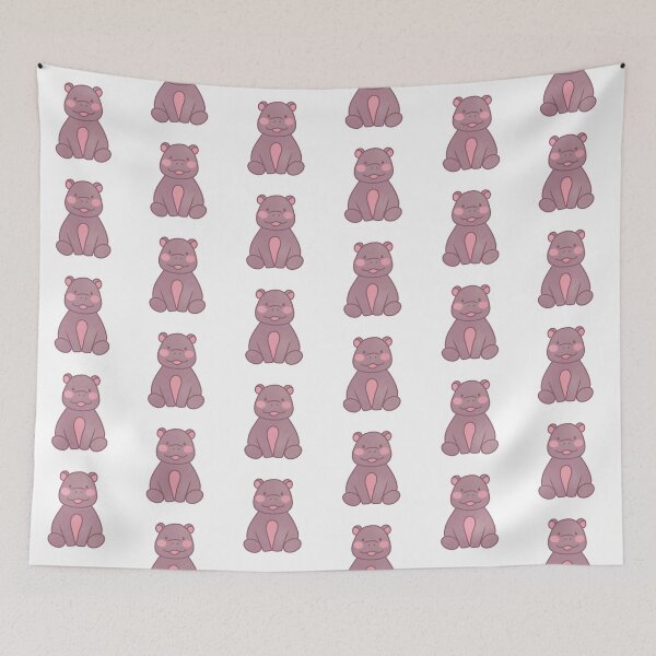 Item preview, cute baby hippo designed and sold by winterpumpkin.
