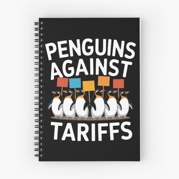 Item preview, Penguin Protest Against Tariffs Funny Penguin Tariff designed and sold by Redgiant87x.