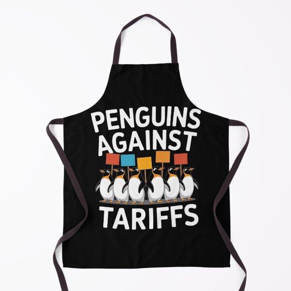 Item preview, Penguin Protest Against Tariffs Funny Penguin Tariff designed and sold by Redgiant87x.