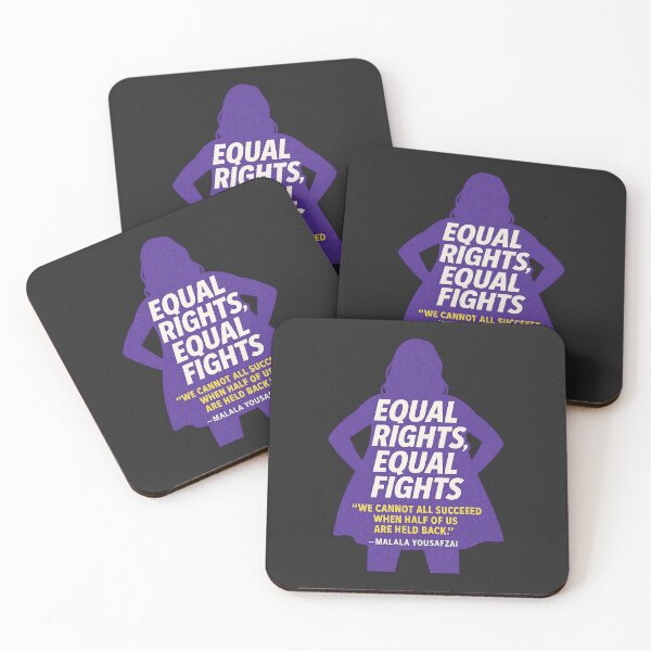 Item preview, Equal Rights, Equal Fights – Feminist Empowerment Poster designed and sold by Bratak.