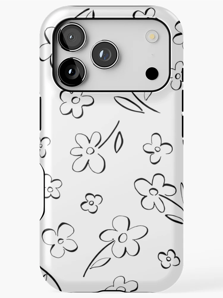Thumbnail 1 of 4, iPhone Case, Repeating Flower Pattern designed and sold by DankThreads.