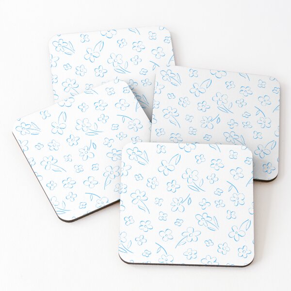 Item preview, Light Blue Floral Pattern designed and sold by DankThreads.