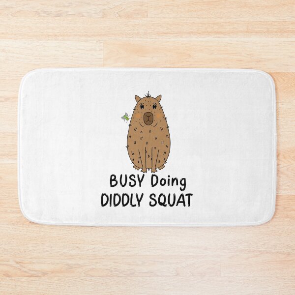 Item preview, Funny Capybara Diddly Squat designed and sold by Sartoris Art.