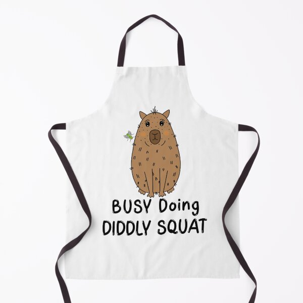 Item preview, Funny Capybara Diddly Squat designed and sold by Sartoris Art.