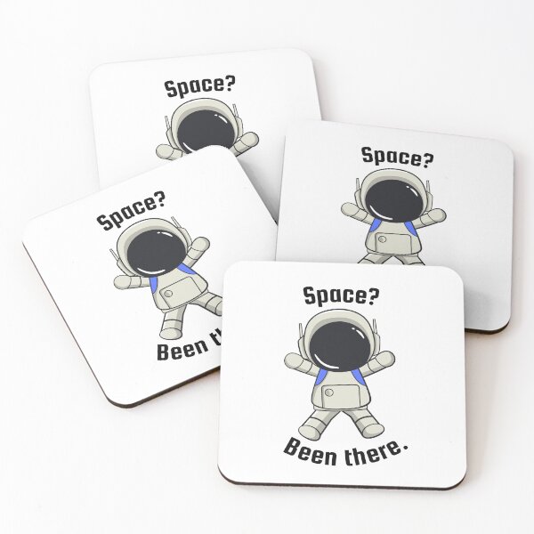 Item preview, Space? Been There – Funny Astronaut Cartoon designed and sold by VedantXStudio.