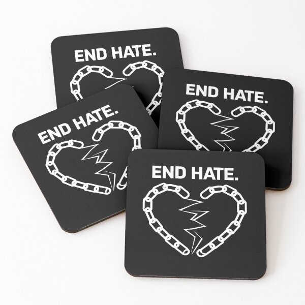 Item preview, End Hate Broken Chain Heart for Peace and Equality designed and sold by Taans-Creation.