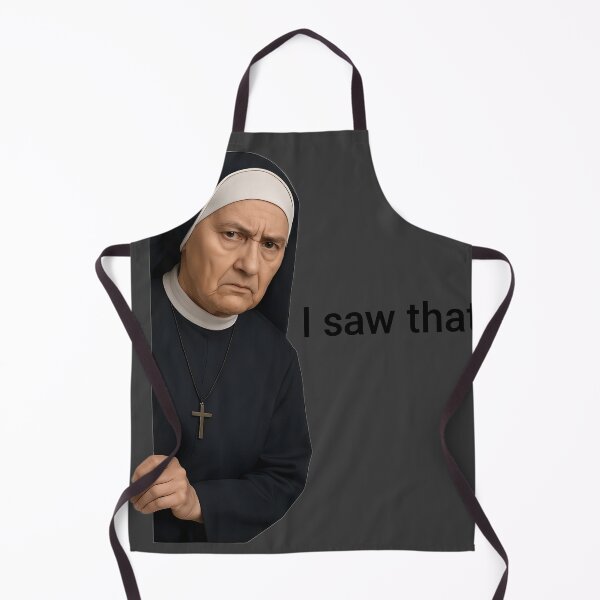 Item preview, Judgy Nun Peeking I Saw That designed and sold by TSQ.