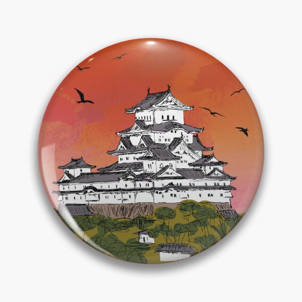 Item preview, himeji, japan, japanese, asian, asia, himeji castle, kawase hasui pacific, kawase designed and sold by happinesproject.