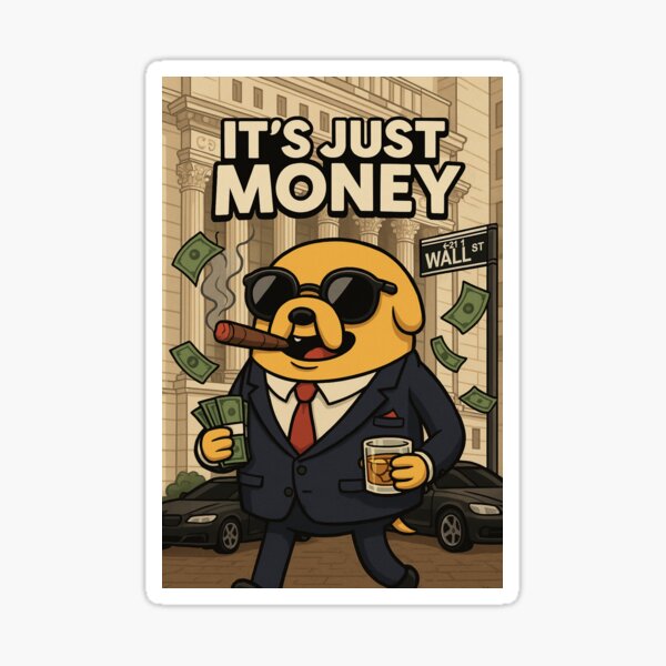 Item preview, Wall Street Woof: It’s Just Money designed and sold by AnjiaoAtelier.