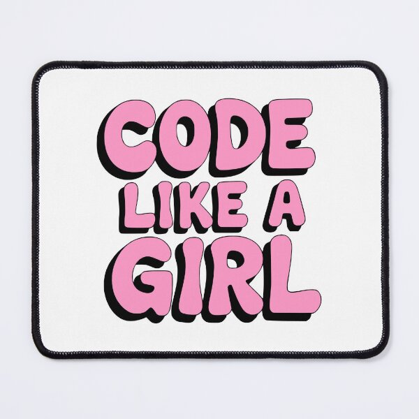 Item preview, Code like A Girl! Pink Girly designed and sold by PMCreative.