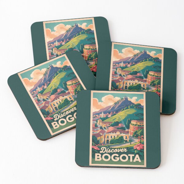 Item preview, Bogota Colombia Travel Art Vintage designed and sold by KrisSidDesigns.