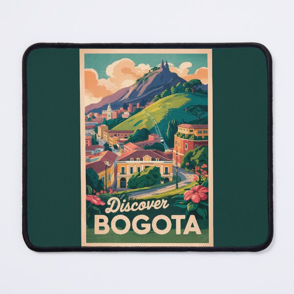 Item preview, Bogota Colombia Travel Art Vintage designed and sold by KrisSidDesigns.