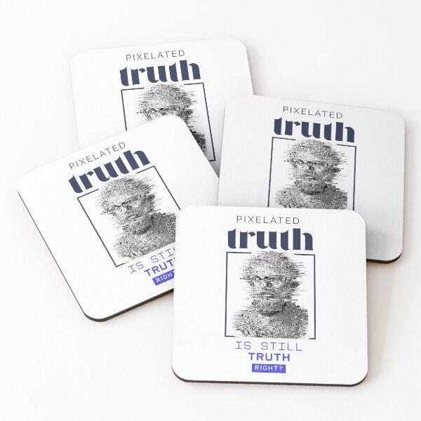 Item preview, Pixelated Truth Is Still Truth Right Pixel Glitch Philosophy designed and sold by SplashTastic.