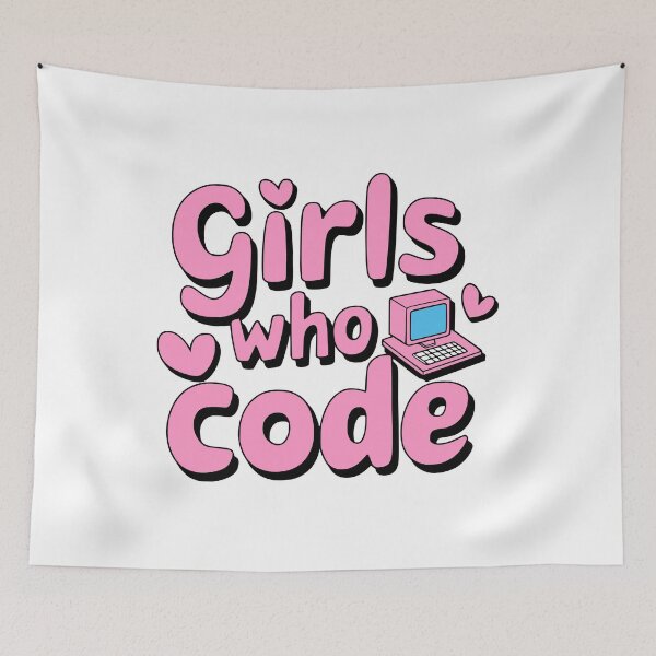 Item preview, Girls Who Code! Pink Girlie designed and sold by PMCreative.