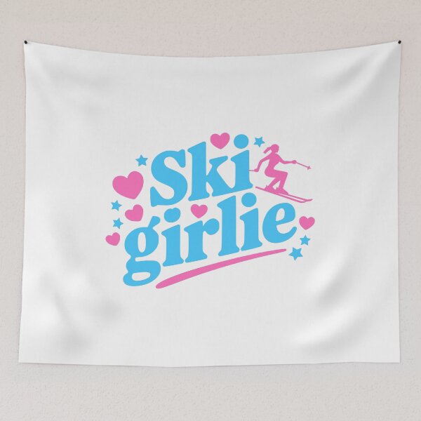 Item preview, Ski Girlie Pink And Blue Girly designed and sold by PMCreative.