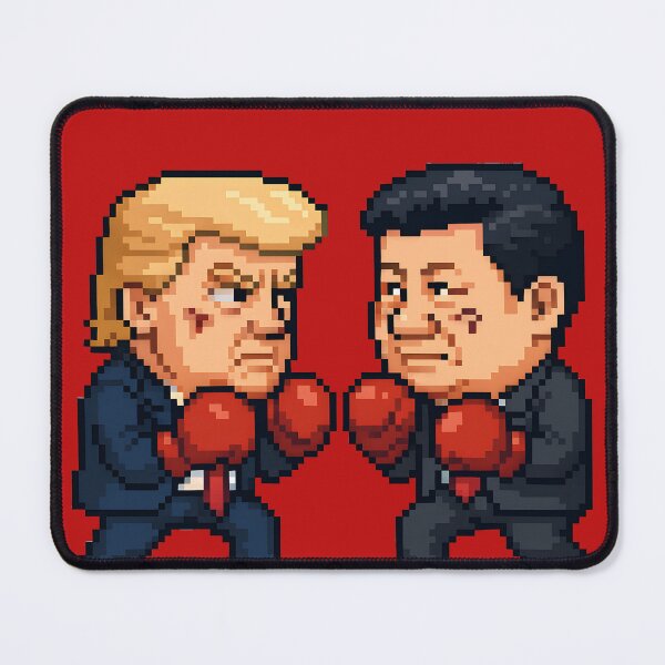 Item preview, Donald Trump vs Xi Jinping Pixel art designed and sold by TeaTwenty.