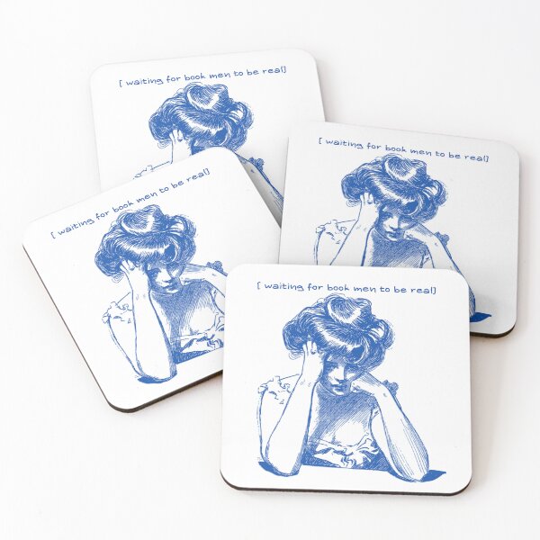 Item preview, Waiting for book men to be real designed and sold by Bookish Delights.