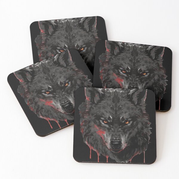 Item preview, Dark Wolf with Intense Glowing Eyes designed and sold by Koloraist.
