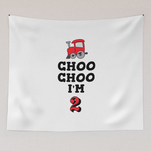 Item preview, Happy 2nd BirthdayTurning 2 Choo Choo Train designed and sold by Sartoris Art.