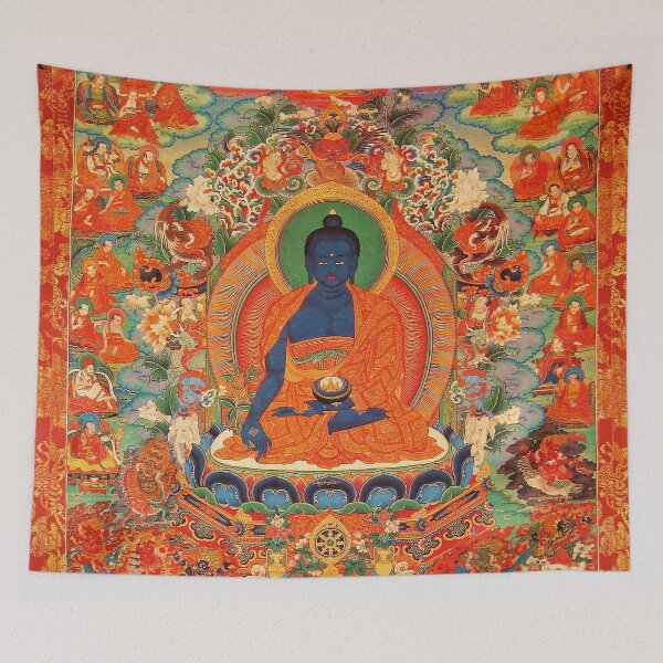 Item preview, Mandala 236 Medicine Buddha 1700s designed and sold by GuyBlank.