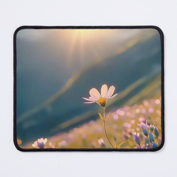 Item preview, Solitude in Bloom – Sunrise Wildflower in Alpine Meadow designed and sold by MysticCanvasAi.
